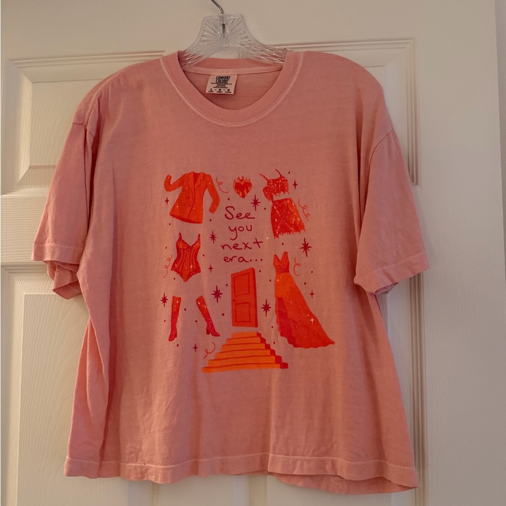 Foolery Co Taylor Swift Eras Tour See You Next Era TS12 Crop T-Shirt (L)
